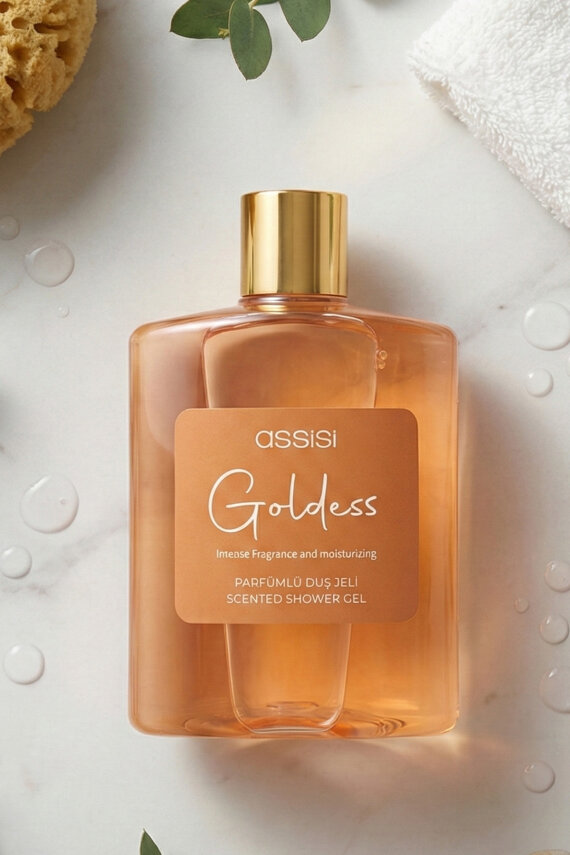 Goldess Parfümlü Duş Jeli 475 ml – Kadın & Erkek İçin Kalıcı Koku, Nemlendirici Duş Jeli - 4