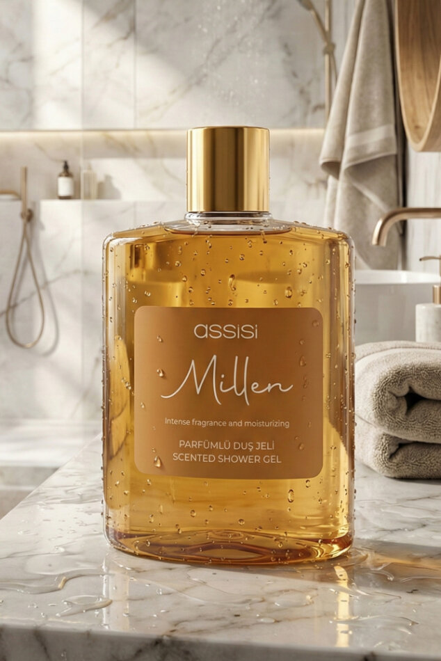 Millen Parfümlü Duş Jeli 475 ml – Kadın & Erkek İçin Kalıcı Koku, Nemlendirici Duş Jeli - 5
