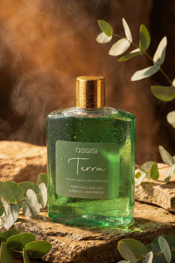 Terra Parfümlü Duş Jeli 475 ml – Kadın & Erkek İçin Kalıcı Koku, Nemlendirici Duş Jeli - 3