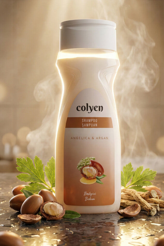 Colyen Argan & Melek Otu Besleyici Bakım Şampuan 500ml - Bitkisel İçerik, Doğal Bakım - 3