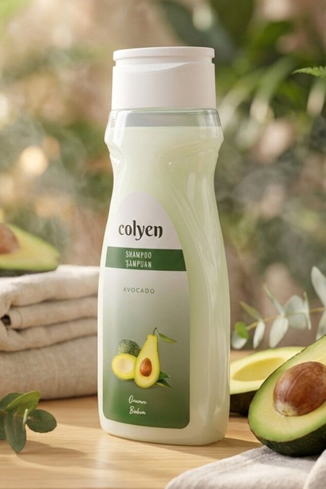 Colyen Avokado Özlü Besleyici Saç Bakım Şampuanı 500ml - Nemlendirici ve Canlandırıcı Etki - 3