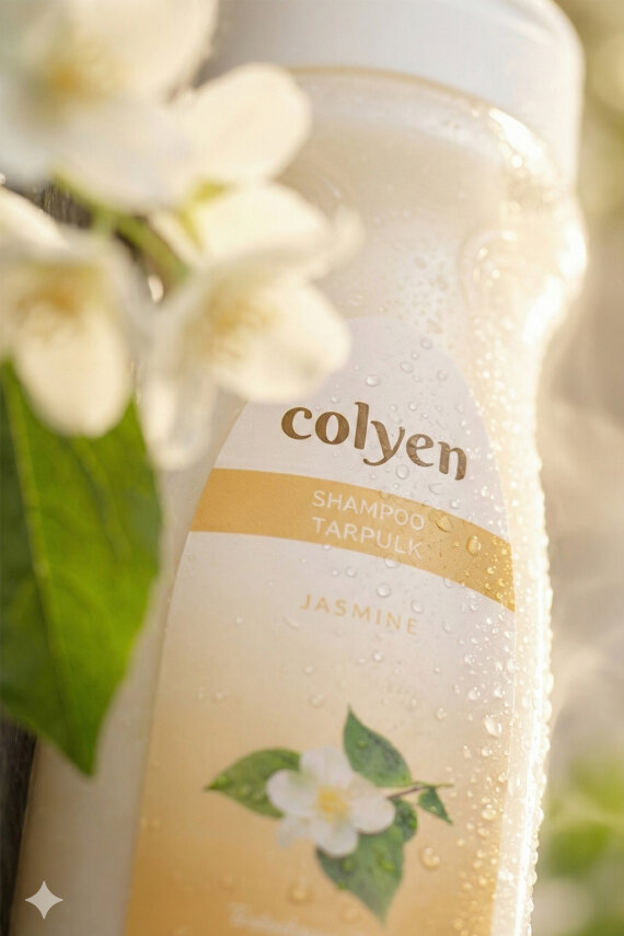 Colyen Jasmine Özlü Doğal Bakım Şampuanı 500ml - Taze Yasemin Kokusu ile Besleyici Şampuan - 2