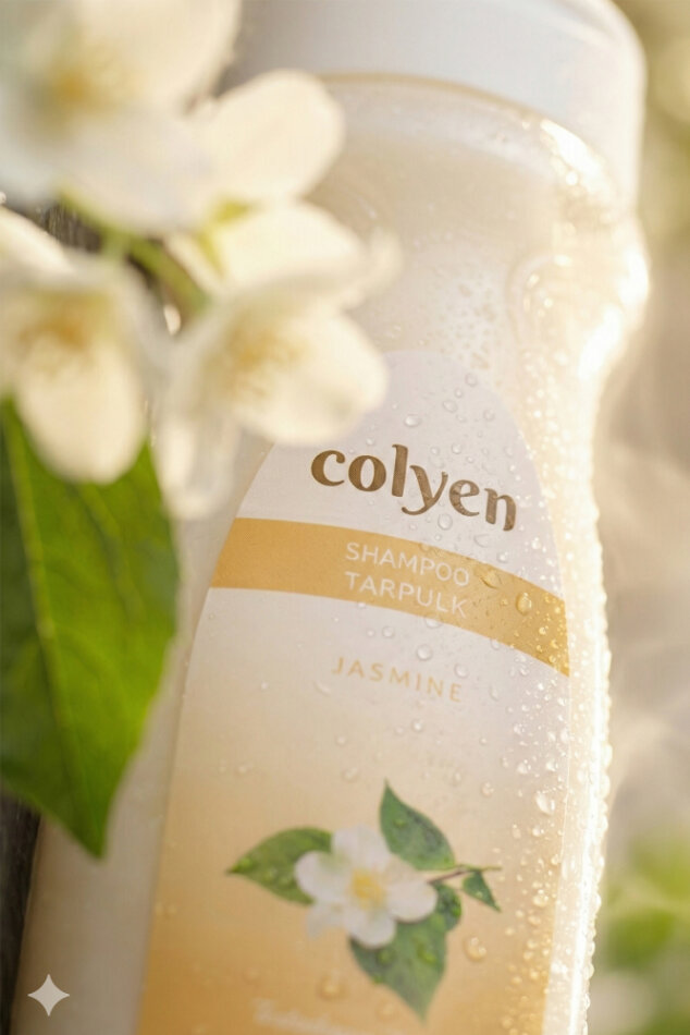 Colyen Jasmine Özlü Doğal Bakım Şampuanı 500ml - Taze Yasemin Kokusu ile Besleyici Şampuan - 2