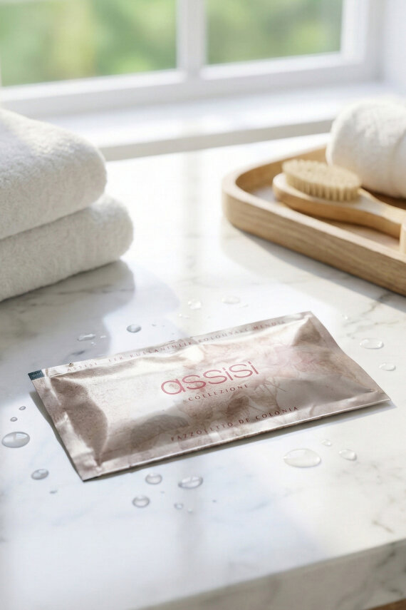 Assisi Collezione Kolonyalı Mendil – Ferahlatıcı Tek Kullanımlık Hijyen Mendili - 3