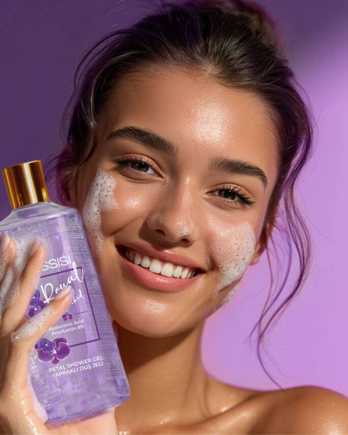 Assisi Royal Orchıd Hyaluronic Acid & Provitamin B5 Nemlendirici Yapraklı Duş Jeli 500 ml - 3