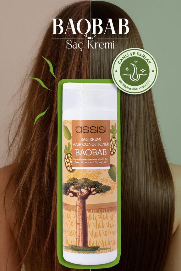Baobab Yağlı Kremi 400 ml - Yıpranmış Saçlar İçin Vegan Derinlemesine Temizlik ve Besleyici Bakım - 2