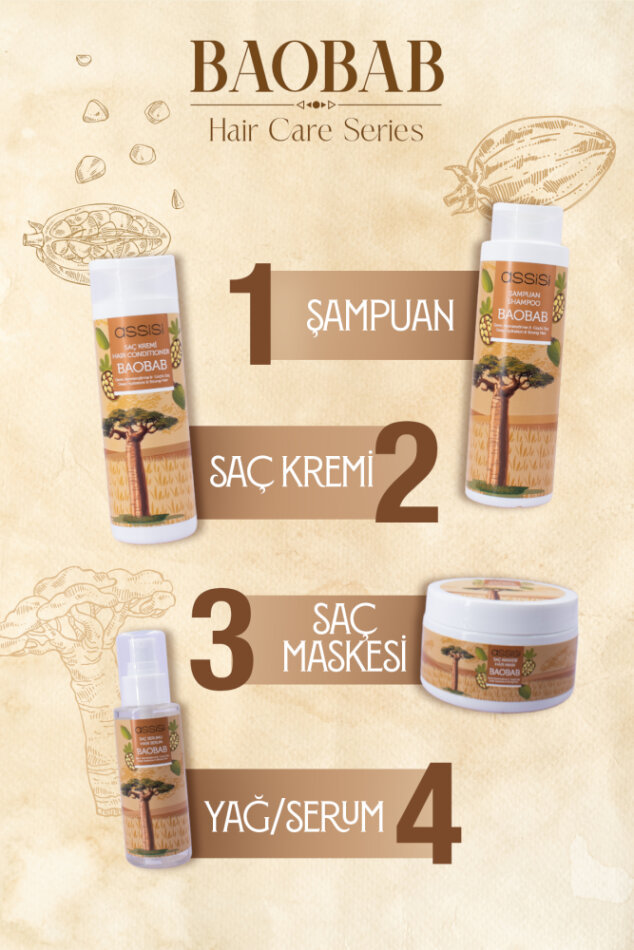 Baobab Yağlı Kremi 400 ml - Yıpranmış Saçlar İçin Vegan Derinlemesine Temizlik ve Besleyici Bakım - 5