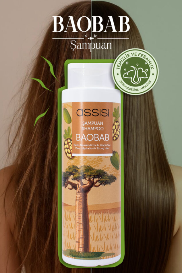 Baobab Yağlı Şampuan 400ml - Kuru ve Yıpranmış Saçlar İçin Vegan Bakım - 2