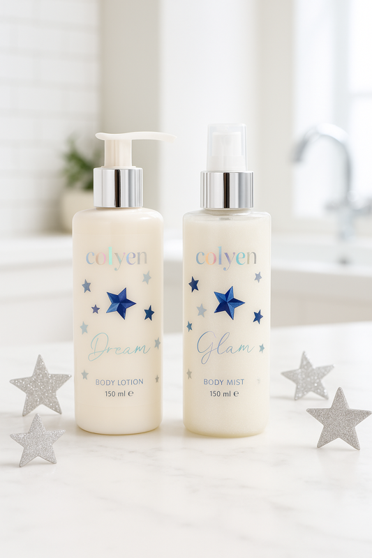 Colyen Galactic Işıltılı Vücut Spreyi ve Losyon Seti 150 ml - 1