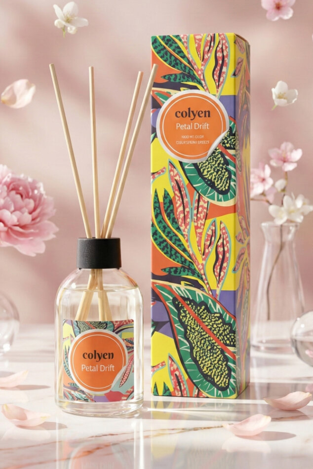 Colyen Petal Drift Çubuklu Oda Kokusu 100ml - Ferah ve Şık Tasarım, Uzun Süre Kalıcı Koku - 1