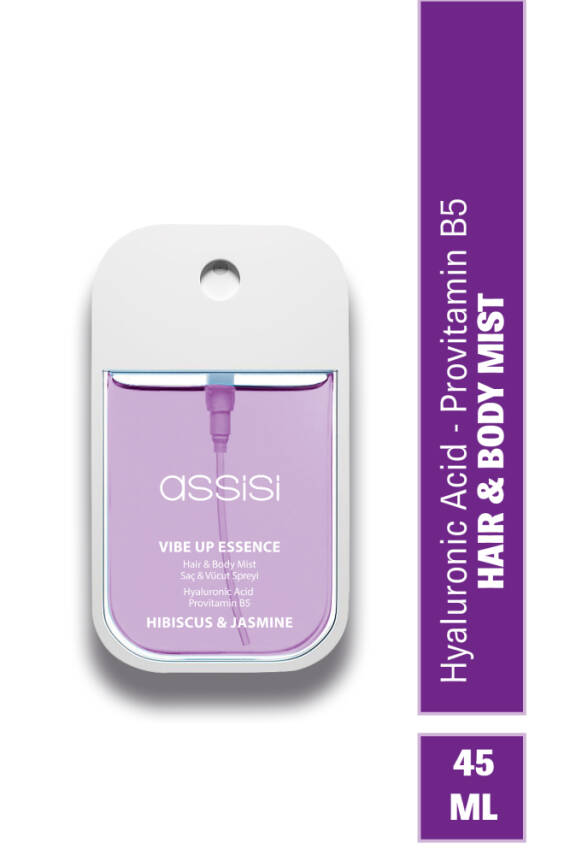 Hibiscus Jasmine Hyaluronik Asit & Provitamin B5 Saç ve Vücut Spreyi 45 ml Çiçeksi & Vanilya Kokulu - 1