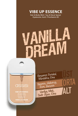 Vanilla Dream Hyaluronik Asit & Provitamin B5 Saç ve Vücut Spreyi 45 ml – Vanilya & Yasemin Kokulu - 2